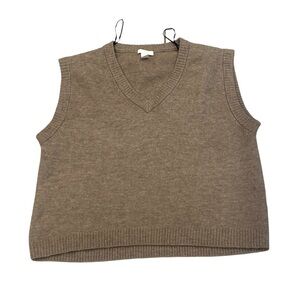H&M Brown V-Neck Vest
